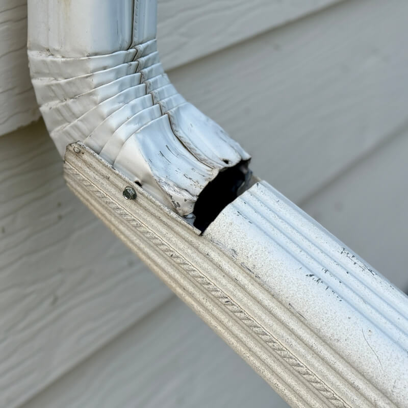 Repair Gutter Downspouts