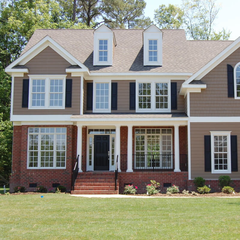 Two Story House Gutter Cleaning